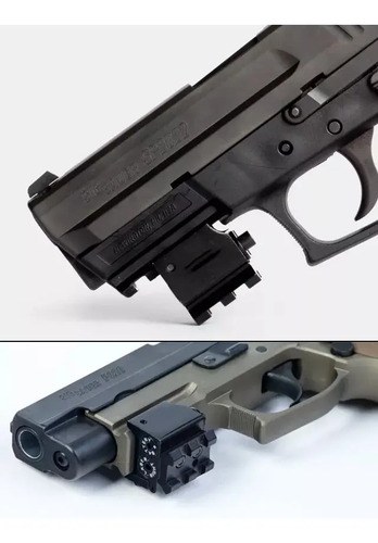 Mira Laser Punto Tactica Rifle Pistola Riel Picatinny Rojo - 5