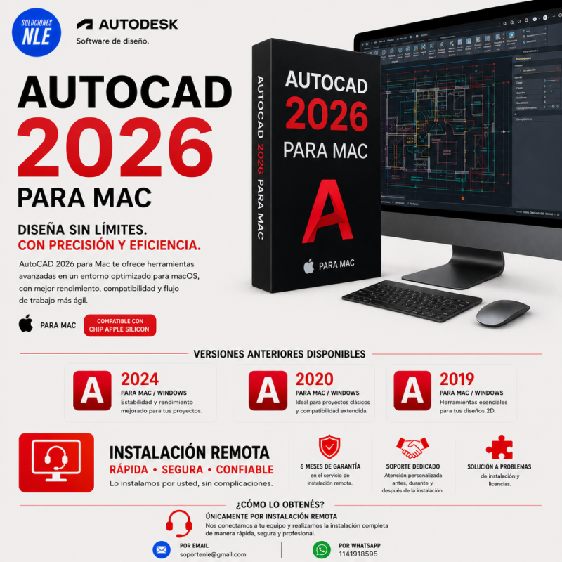 Autodesk Autocad para MAC Instalacion Remota