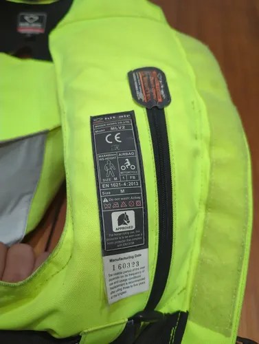 Chaleco Airbag Hit-air Mlv2 Lightning Star Talle M Poco Uso Amarillo M - 4
