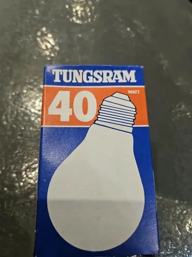 Foco Incandescente Tungsram Clara E27 40w Reforzada Blanco Cálido