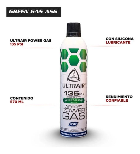Green Gas Airsoft Asg Ultrair Power Marcadoras - 3