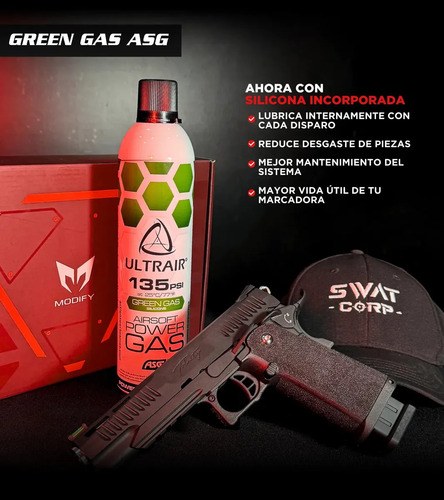 Green Gas Airsoft Asg Ultrair Power Marcadoras - 4