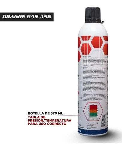 Orange Gas Airsoft Asg Ultrair Power 570ml 164psi - 4