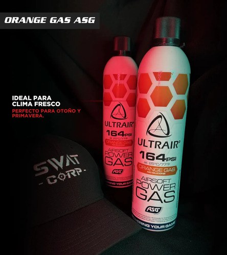 Orange Gas Airsoft Asg Ultrair Power 570ml 164psi - 6