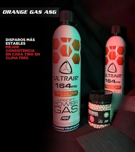 Orange Gas Airsoft Asg Ultrair Power 570ml 164psi - 8