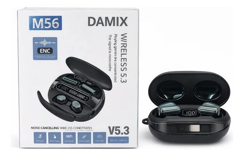 Auriculares Bluetooth M56 - 4 Auriculares En 1 Negro - 3