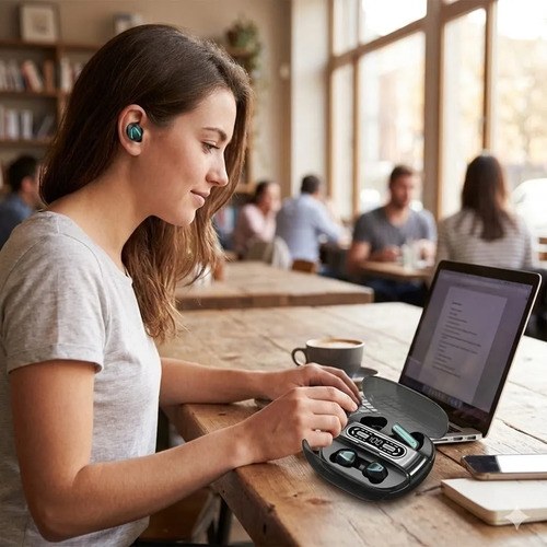 Auriculares Bluetooth M56 - 4 Auriculares En 1 Negro - 5