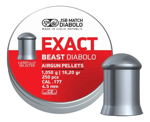 Balines Jsb Exact Beast Diabolo 16,20 Grains Cal 4,52 X250u