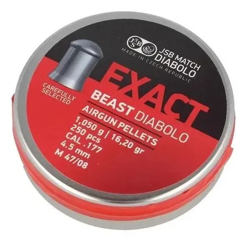 Balines Jsb Exact Beast Diabolo 16,20 Grains Cal 4,52 X250u - 3