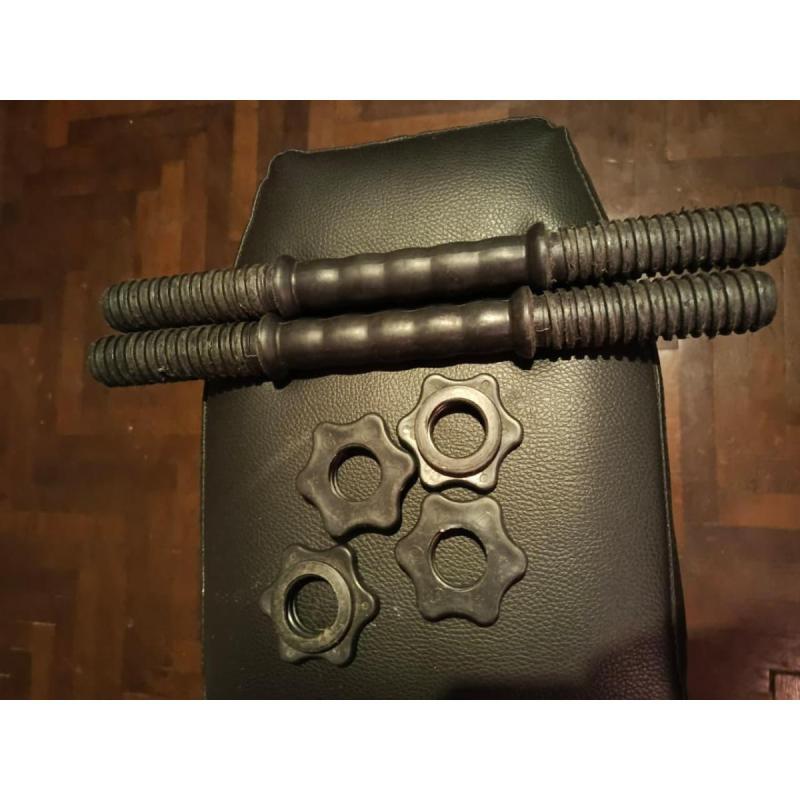 Kit de musculacion entrenamiento barra mancuernas discos - 2
