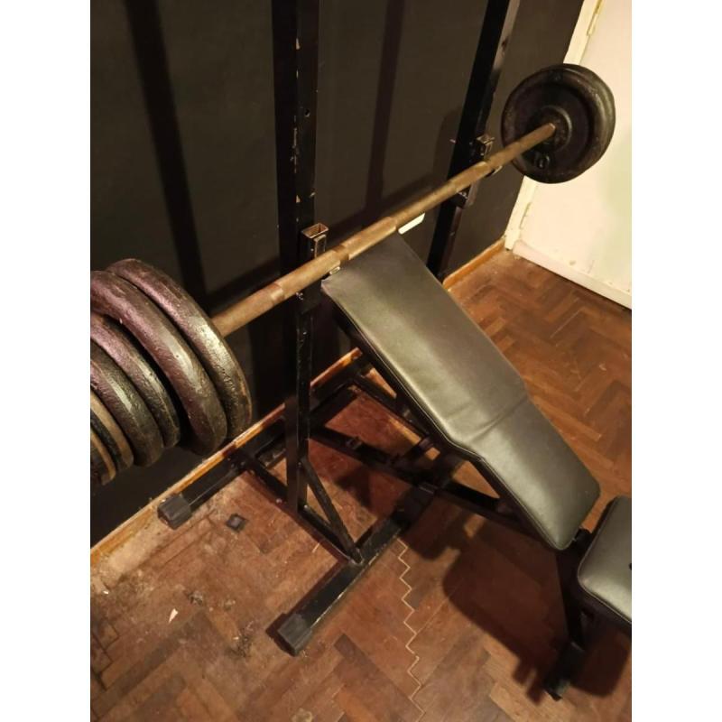 Kit de musculacion entrenamiento barra mancuernas discos - 3