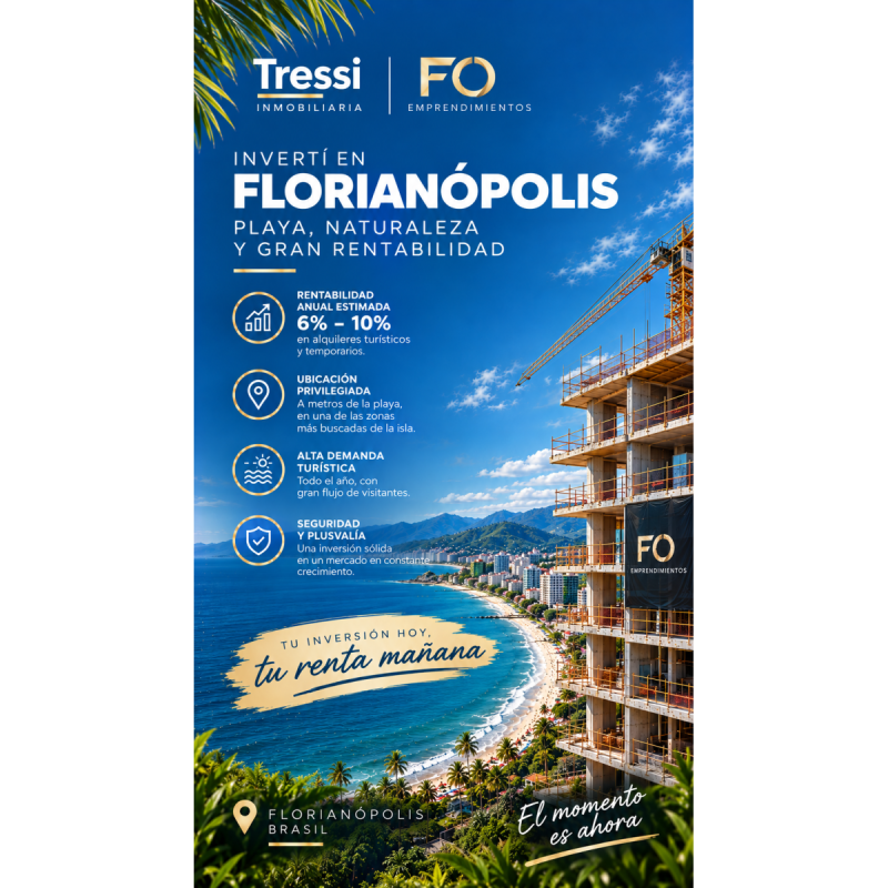 Departamento en venta en Brasil florianopolis