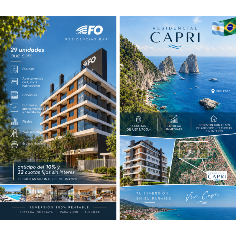 Departamento en venta en Brasil florianopolis - 2