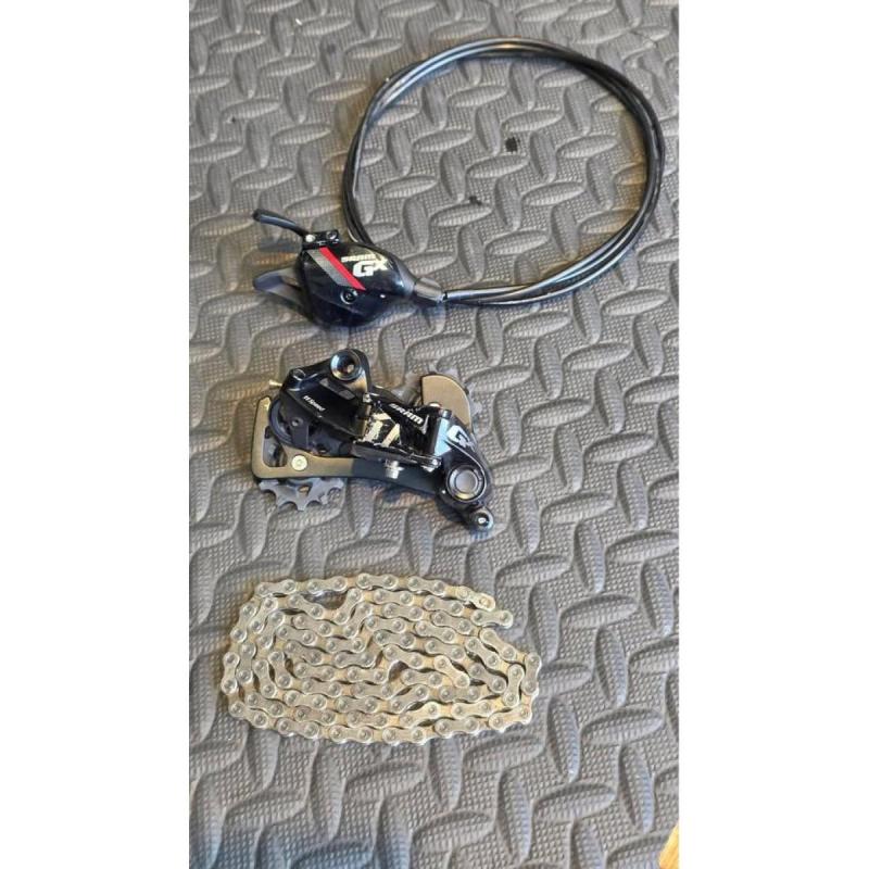 SRAM GX 11v - Shifter + Pata de Cambio + Cadena + Piñon - Usado