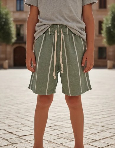 Bermuda De Lino Rayada Gosha Niños Primavera/verano