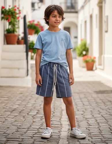 Bermuda De Lino Rayada Gosha Niños Primavera/verano - 6