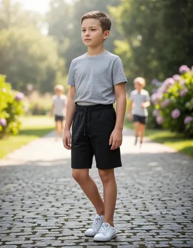 Bermuda Rustica Lisa De Niños Talle 4 Al 16 - 12