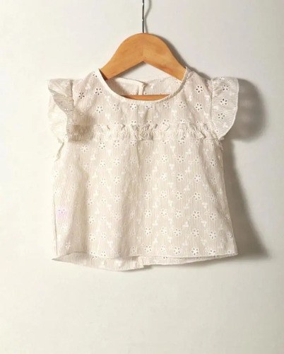 Blusitas De Fibrana Y Broderie Super Delicada Para Bebas - 7