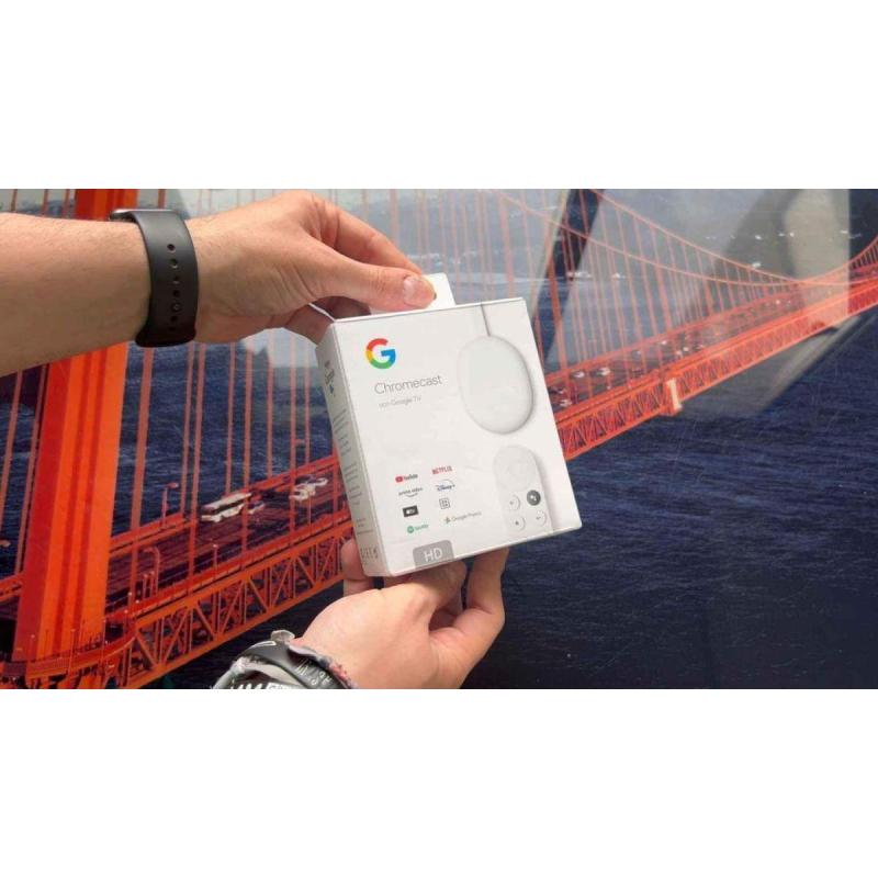 Google Chromecast 4th Snow Modelo 4K Tvbox Convertidor Sellado Garantia