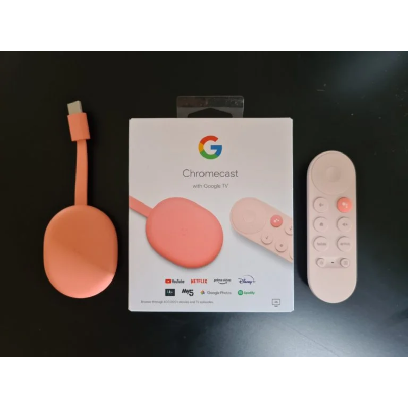 Tvbox Google Chromecast 4th 4K Sunrise Rosado Nuevo Sellado