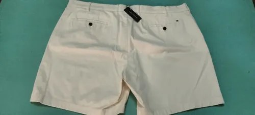 Bermuda Tommy Hilfiger Talle 44- 58 Cm De Cintura Original Blanco Crema 2xl - 2