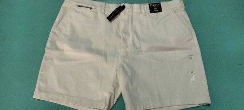 Bermuda Tommy Hilfiger Talle 44- 58 Cm De Cintura Original Blanco Crema 2xl - 4