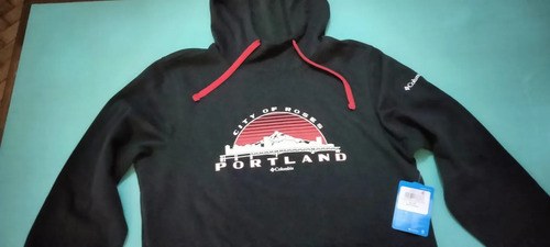 Buzo Hoodie Columbia Talle S Hombre Original S Negro