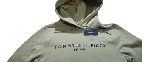 Buzo Tommy Hilfiger Talle M Mujer Con Capucha M Verde Oliva Claro - 3