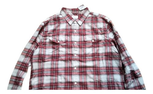 Camisa American Eagle Talle 3xl Original Rojo A Cuadros 3xl