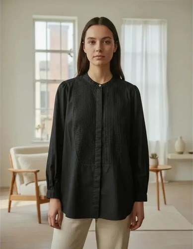Camisa Levis Talle Xs Mujer Original Cuello Redondo Negro Xs