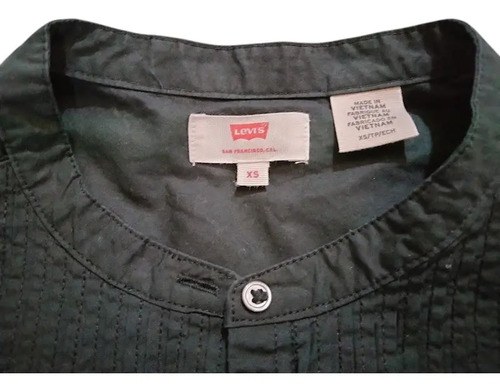 Camisa Levis Talle Xs Mujer Original Cuello Redondo Negro Xs - 2