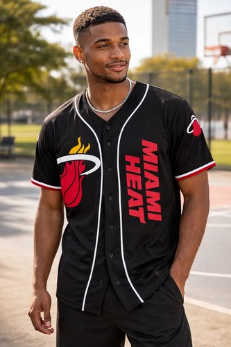 Camisa Nba Ultra Game Talle S Miami Heat Negro S