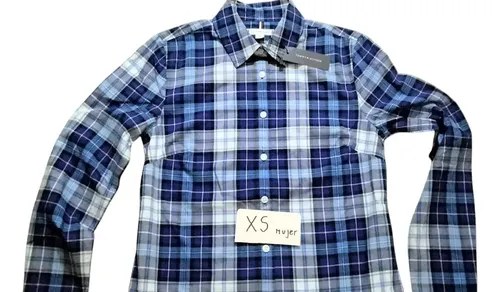 Camisa Tommy Hilfiger Talle Xs Mujer Original Azul Xs