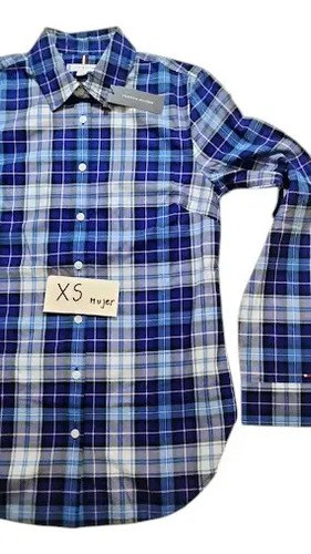 Camisa Tommy Hilfiger Talle Xs Mujer Original Azul Xs - 2