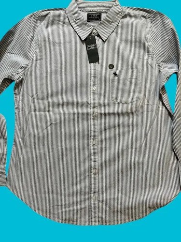 Camisas Abercrombie Talle L De Mujer Originales Celeste Geométrico L