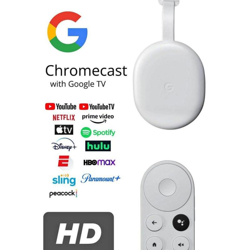 Google Tv Chromecast HD Resolucion Nitida Sellado Garantia