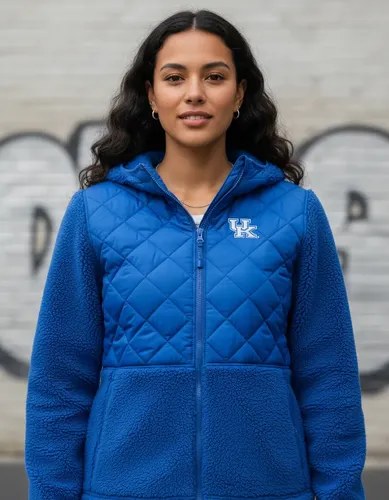 Campera Columbia Talle M Mujer Kentucky University Azul M