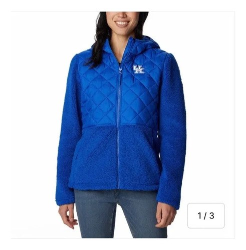 Campera Columbia Talle M Mujer Kentucky University Azul M - 2