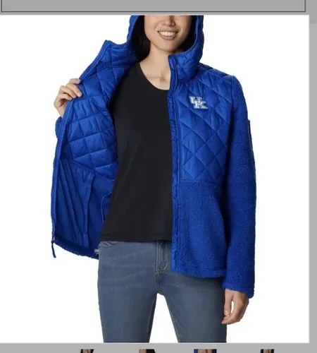 Campera Columbia Talle M Mujer Kentucky University Azul M - 4