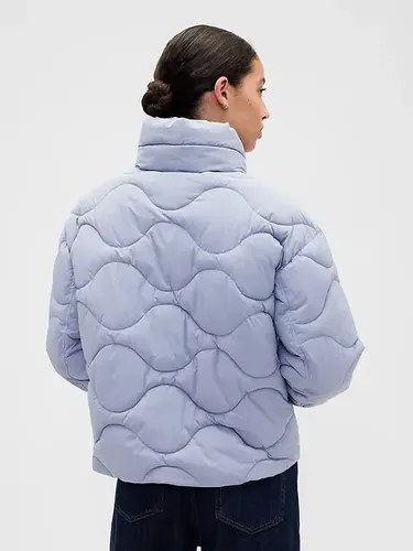 Campera Gap Talle M Mujer Original Lila Claro M - 4
