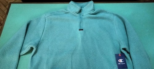 Campera Polar Champion Talle L Hombre Original Celeste L - 2
