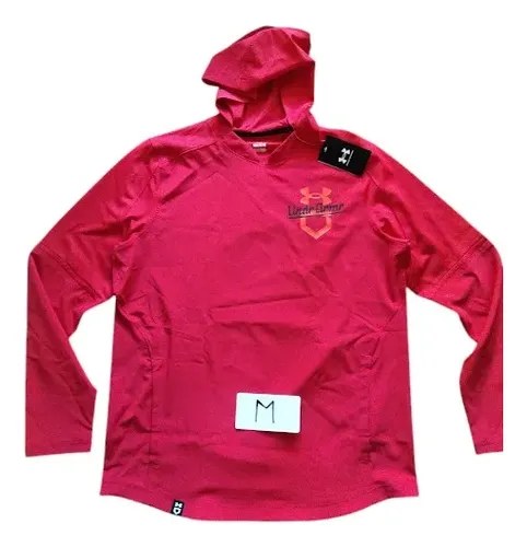 Campera Under Armour Talle M Hombre Impermeable Con Capucha Rojo M - 3