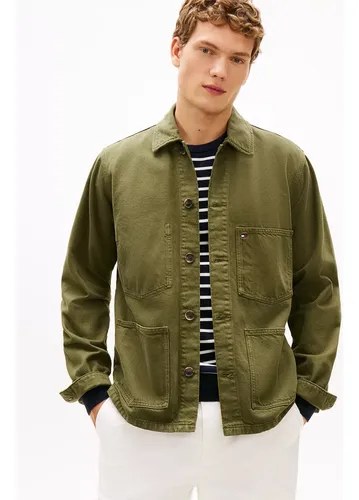 Camperas Tommy Hilfiger Lona Gruesa Talle Xl Hombre Verde Oliva Y Azul Xl