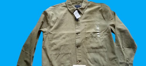 Camperas Tommy Hilfiger Lona Gruesa Talle Xl Hombre Verde Oliva Y Azul Xl - 7