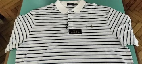 Chombas Ralph Lauren 2xl Originales Blanco A Rayas 3xl - 2