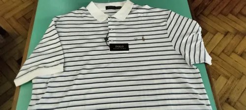 Chombas Ralph Lauren 2xl Originales Blanco A Rayas 3xl - 3