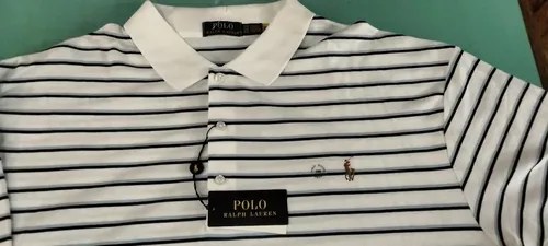 Chombas Ralph Lauren 2xl Originales Blanco A Rayas 3xl - 4