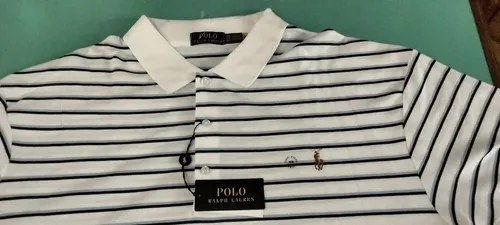 Chombas Ralph Lauren 2xl Originales Blanco A Rayas 3xl - 5