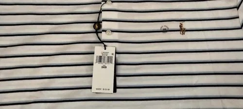 Chombas Ralph Lauren 2xl Originales Blanco A Rayas 3xl - 6