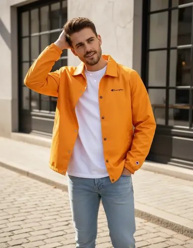 Coach Jacket Champion Talle L Original Naranja L - 4